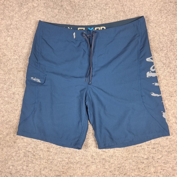 Salt Life‎ SLX-QD Hybrid Board Short Swimming Trunk Mens 40 Blue. Swimwear - Picture 1 of 10